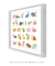 Quadro Decorativo Infantil Alfabeto ABC Bichos Coloridos - loja online