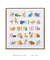 Quadro Decorativo Infantil Alfabeto ABC Bichos Coloridos - Quadros Incríveis