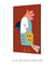 Quadro Decorativo Infantil Ave Papagaio Fundo Vermelho - comprar online