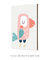 Quadro Decorativo Infantil Ave Papagaio Rosa - comprar online