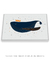 Quadro Decorativo Infantil Baleia Oceano Azul Marinho - comprar online