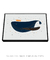 Quadro Decorativo Infantil Baleia Oceano Azul Marinho - loja online