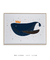 Quadro Decorativo Infantil Baleia Oceano Azul Marinho - comprar online