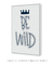 Quadro Decorativo Infantil Be Wild Oceano Azul Marinho - loja online