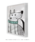 Quadro Decorativo Infantil Cachorro Cinza - loja online
