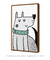 Quadro Decorativo Infantil Cachorro Cinza na internet