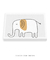 Quadro Decorativo Infantil Elefante Bege Safari