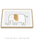 Quadro Decorativo Infantil Elefante Bege Safari na internet