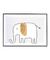 Quadro Decorativo Infantil Elefante Bege Safari