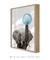 Quadro Decorativo Infantil Elefante Chiclete Bubble Azul - comprar online