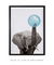 Quadro Decorativo Infantil Elefante Chiclete Bubble Azul - Quadros Incríveis