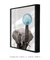 Quadro Decorativo Infantil Elefante Chiclete Bubble Azul - loja online