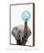 Quadro Decorativo Infantil Elefante Chiclete Bubble Azul na internet