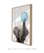 Quadro Decorativo Infantil Elefante Chiclete Bubble Azul na internet