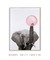 Quadro Decorativo Infantil Elefante Chiclete Bubble Rosa - loja online