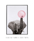 Imagem do Quadro Decorativo Infantil Elefante Chiclete Bubble Rosa