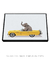 Quadro Decorativo infantil Elefante de Carro Amarelo - Quadros Incríveis