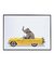 Quadro Decorativo infantil Elefante de Carro Amarelo