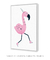 Quadro Decorativo Infantil Flamingo de Tênis - Série Amor