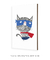 Quadro Decorativo Infantil Gato Herói - comprar online