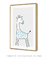 Quadro Decorativo Infantil Girafa Azul Safari - comprar online