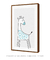 Quadro Decorativo Infantil Girafa Azul Safari na internet