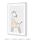 Quadro Decorativo Infantil Girafa Bege Safari