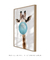 Quadro Decorativo Infantil Girafa Chiclete Bubble Azul na internet