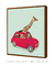 Quadro Decorativo Infantil Girafa de Carro - comprar online