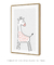 Quadro Decorativo Infantil Girafa Rosa Safari - comprar online