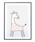 Quadro Decorativo Infantil Girafa Rosa Safari
