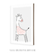 Quadro Decorativo Infantil Girafa Rosa Safari - comprar online