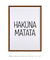 Quadro Decorativo Infantil Hakuna Matata - comprar online