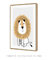 Quadro Decorativo Infantil Leão Bege Safari - comprar online