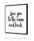 Quadro Decorativo infantil Love you to the moon and back na internet