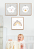 Quadro Decorativo Infantil Lua Claro Neutro na internet