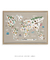 Imagem do Quadro Decorativo Infantil Mapa Mundi Animais Bege