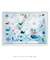 Quadro Decorativo Infantil Mapa Mundi Oceano Colorido - Quadros Incríveis