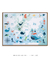 Quadro Decorativo Infantil Mapa Mundi Oceano Colorido - Quadros Incríveis