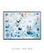 Imagem do Quadro Decorativo Infantil Mapa Mundi Oceano Colorido