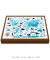 Quadro Decorativo Infantil Mapa Mundi Oceano na internet