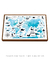 Quadro Decorativo Infantil Mapa Mundi Oceano - Quadros Incríveis
