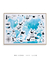 Quadro Decorativo Infantil Mapa Mundi Oceano - comprar online