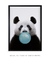 Quadro Decorativo Infantil Panda Chiclete Bubble Azul - Quadros Incríveis