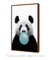 Quadro Decorativo Infantil Panda Chiclete Bubble Azul - comprar online