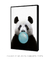 Quadro Decorativo Infantil Panda Chiclete Bubble Azul na internet