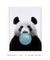 Imagem do Quadro Decorativo Infantil Panda Chiclete Bubble Azul