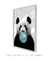 Quadro Decorativo Infantil Panda Chiclete Bubble Azul