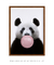 Quadro Decorativo Infantil Panda Chiclete Bubble Rosa - comprar online
