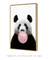 Imagem do Quadro Decorativo Infantil Panda Chiclete Bubble Rosa